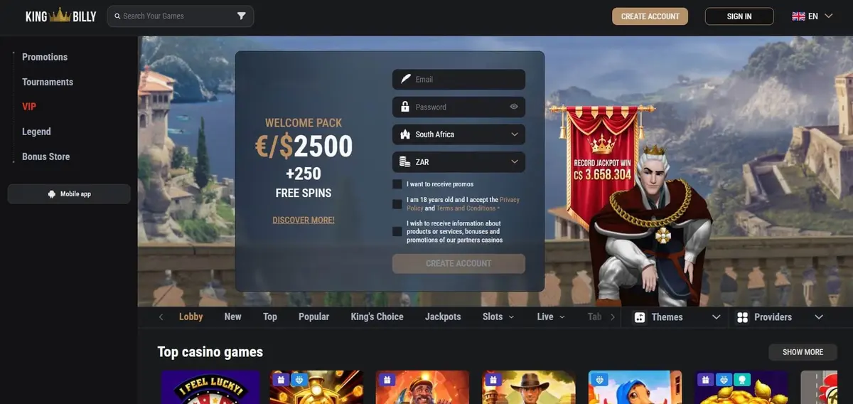 King Billy Képernyőkép 1